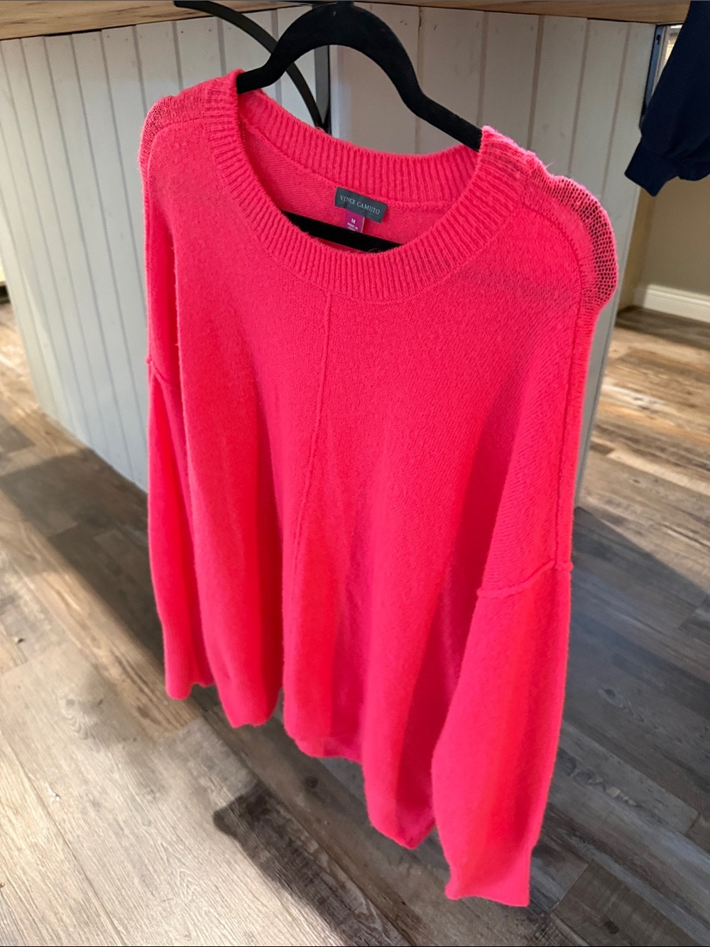 Vince Camuto Neon Pink Crewneck Sweater